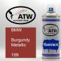 Preview: BMW, Burgundy Metallic, 199: 400ml Sprühdose, von ATW Autoteile West.